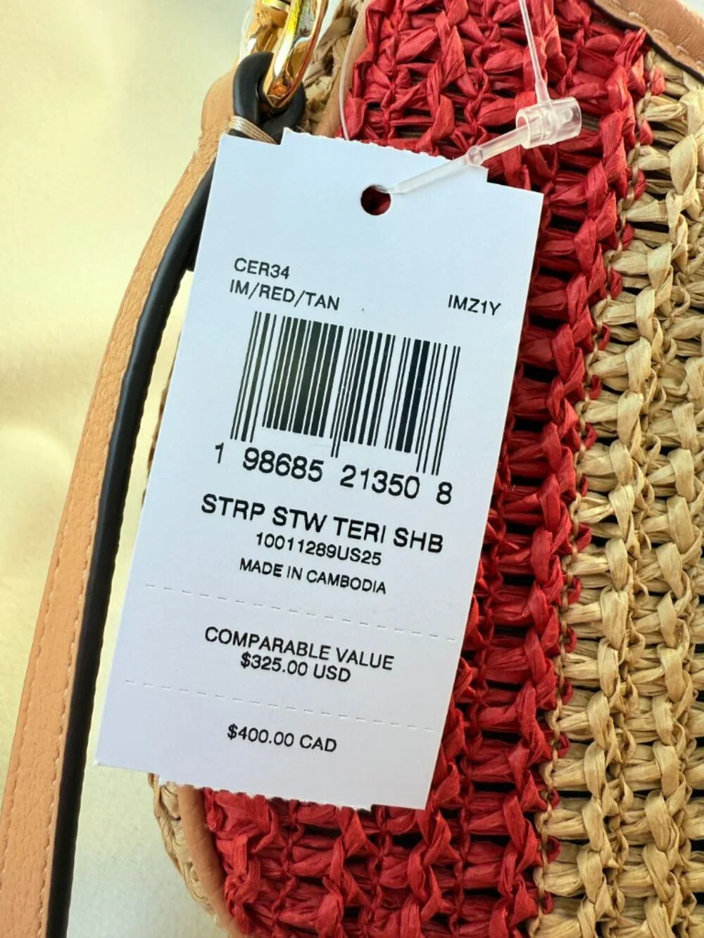 coach Teri Shoulder Bag With Stripes And Charm cer34 - Picture 11 of 14